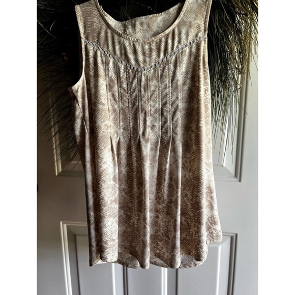 Sleeveless Snakeprint patterned Womens Top/Blouse/Shirt - Picture 1 of 10
